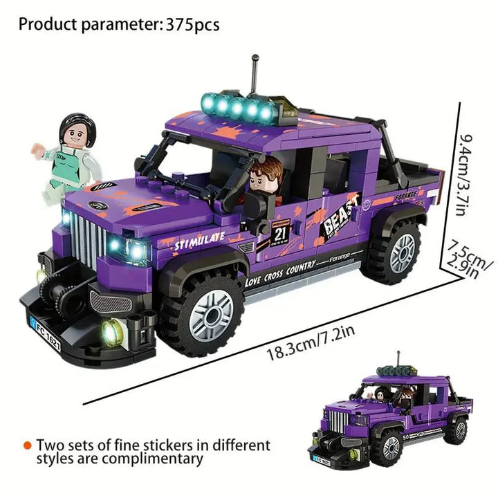 Off road building block set for Lego