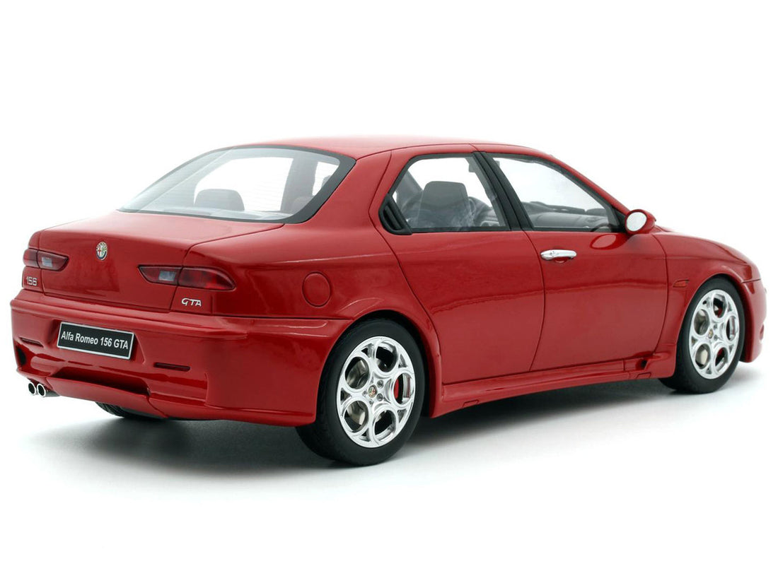 2002 Alfa Romeo 156 GTA Alfa Red Limited Edition to 2500 pieces Worldwide 1/18 Model Car by Otto Mobile-4