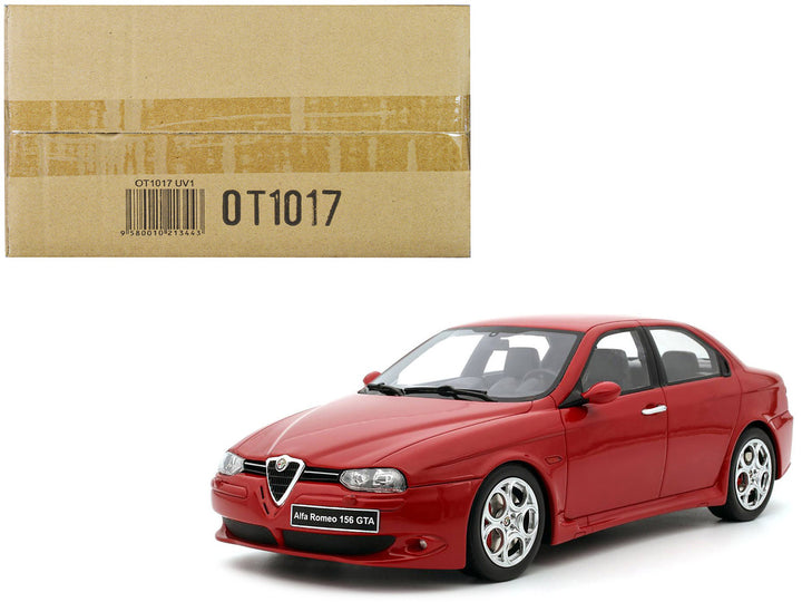 2002 Alfa Romeo 156 GTA Alfa Red Limited Edition to 2500 pieces Worldwide 1/18 Model Car by Otto Mobile-0