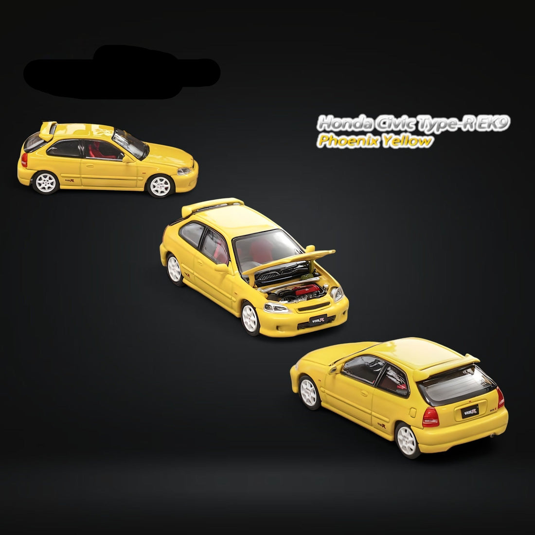 Honda Civic Type-R EK9 1st Generation in Phoenix Yellow 1:64 by Focal Horizon