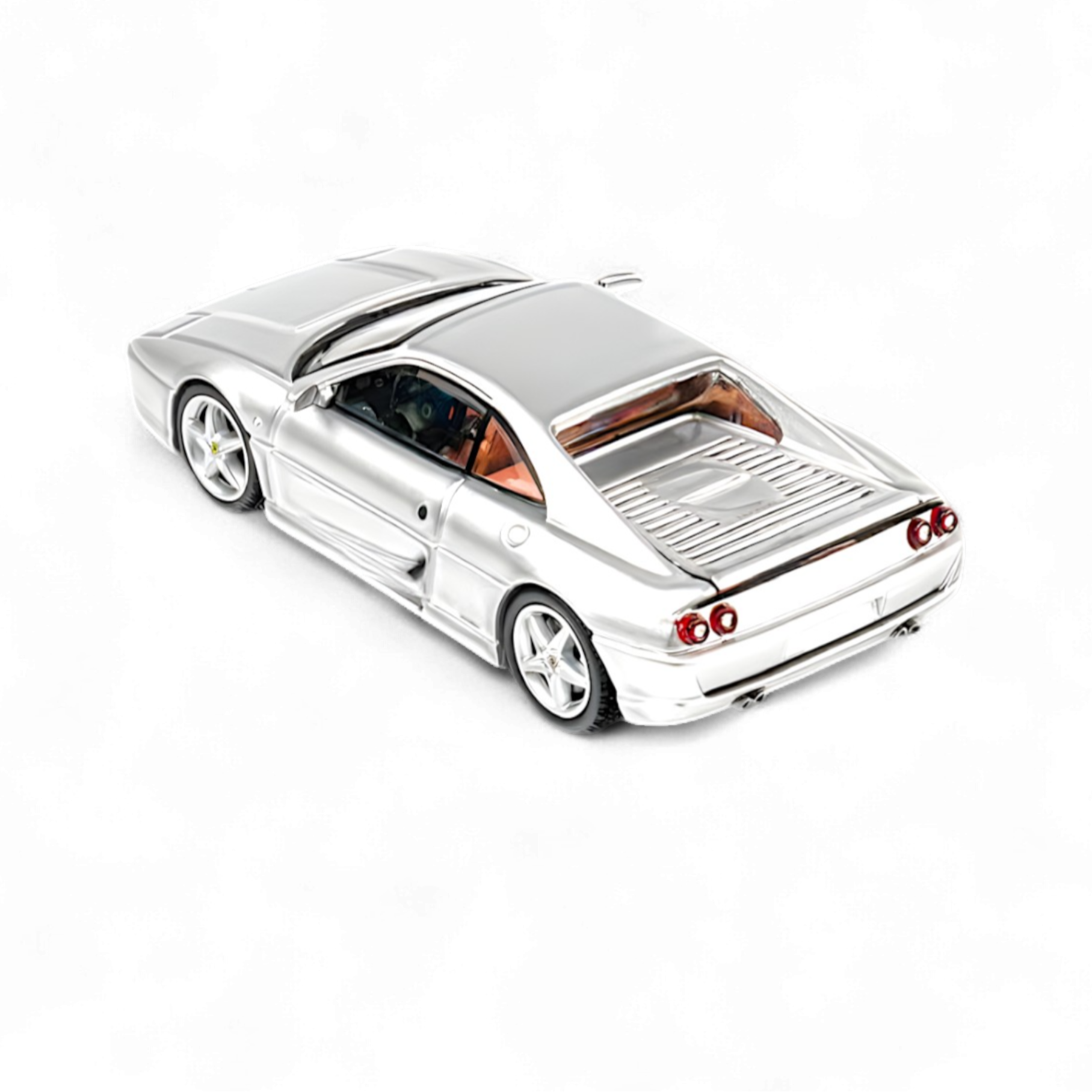 Ferrari F355 challenge Diecast Model in Silver 1:64 by TPC 2