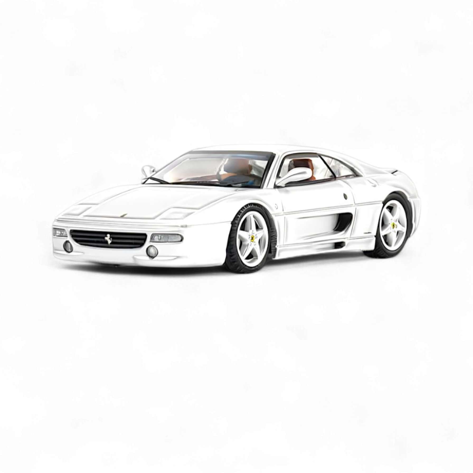 Ferrari F355 challenge Diecast Model in Silver 1:64 by TPC