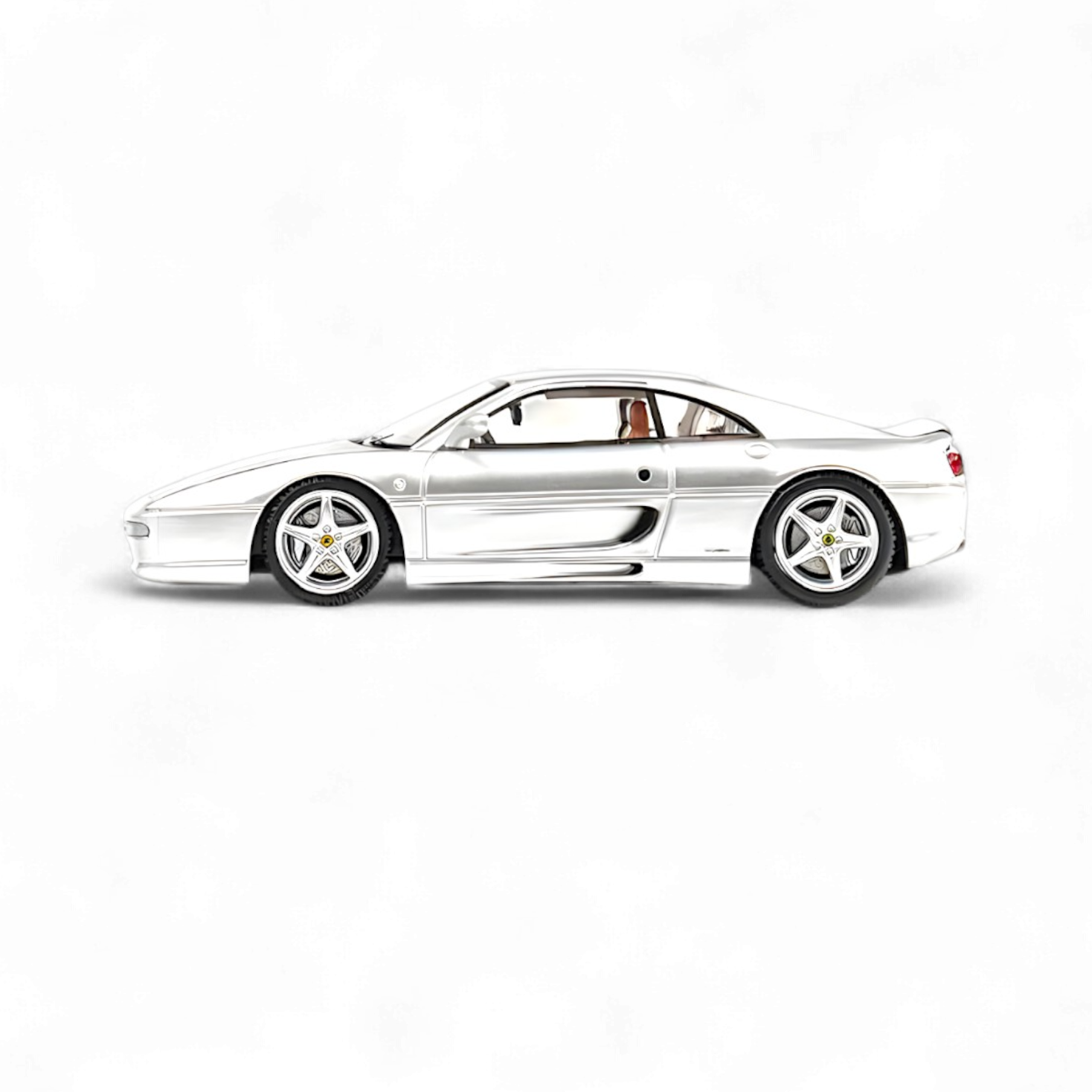 Ferrari F355 challenge Diecast Model in Silver 1:64 by TPC 3