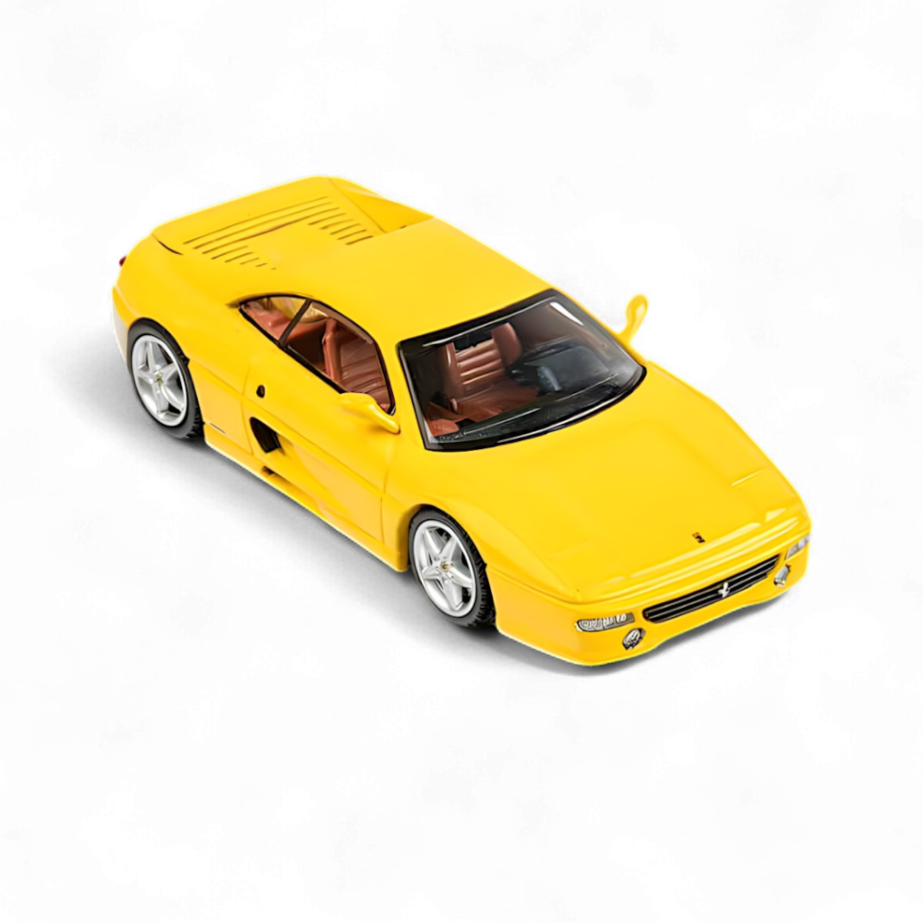 Ferraro F355 challenge Diecast Model in Modena Yellow 1:64 by TPC 4