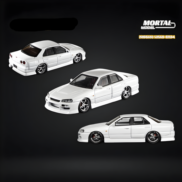 1/64 Mortal ER34 スカイライン　ブリッツ　uras 2台セット Mortal & OM 1/64 Nissan ER34 uras SKYLINE Diecast Toy Car
