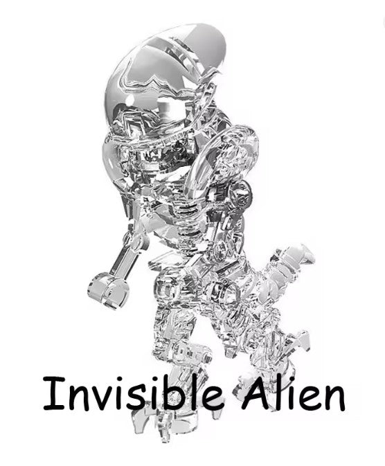 Invisible Alien Xenomorph Custom Minifig for Lego