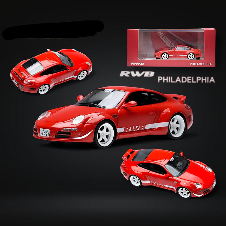 Porsche RWB 997 PHILADELPHIA Racing Style 1:64 Resin by RWB