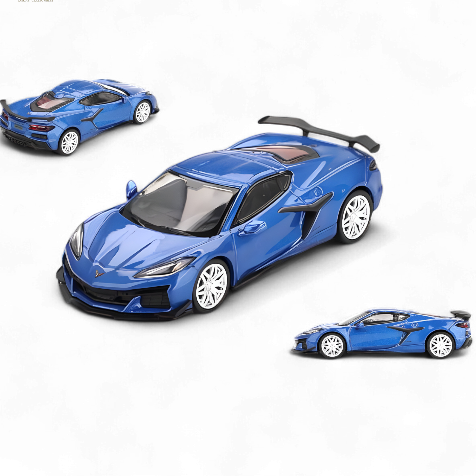Chevrolet Corvette Z06 2023 Elkhart Lake Blue Metallic #892 1:64 by Mini-GT 