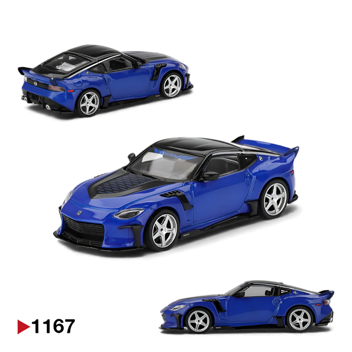 Mini GT Nissan Z VeilSide FFZ400 Seiran Blue 1:64 diecast model