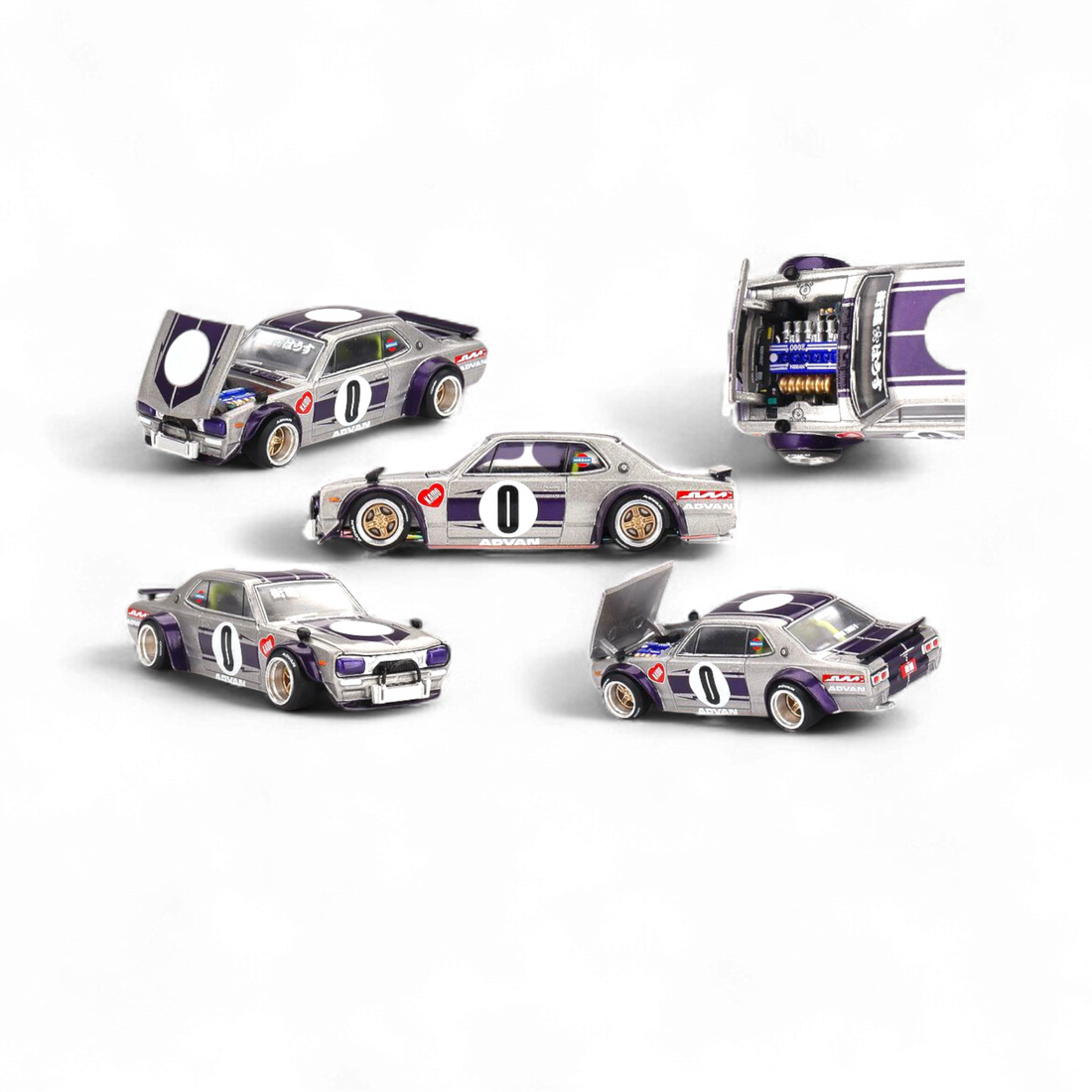 Nissan Skyline KPCG10 Kaido Works V1 1:64 KHMG165 by Mini GT x Kaido House  3