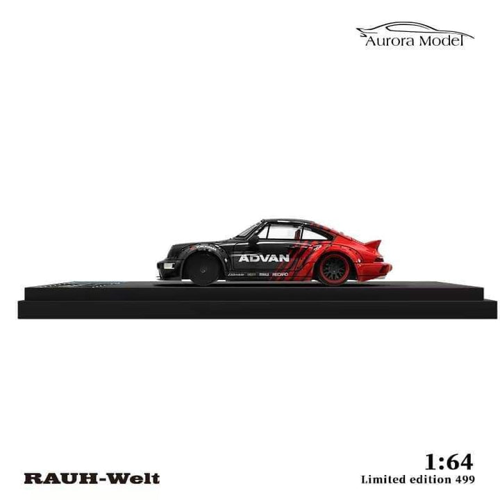 Porsche RWB 964 DUCKTAIL ADVAN Livery 1:64 by Aurora Model Side View