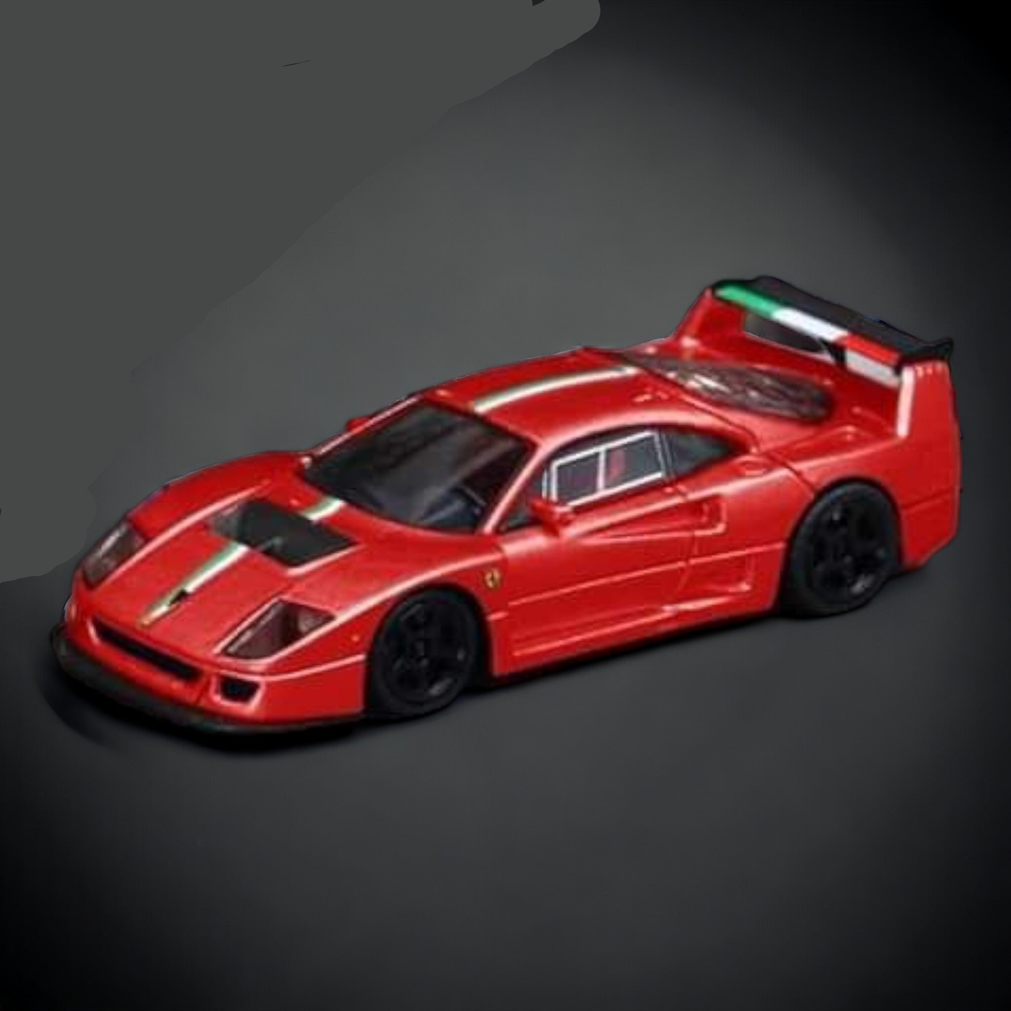 Ferrari F40 LM Italian Stripe Red 1:64 by Stance Hunters – Big Boy