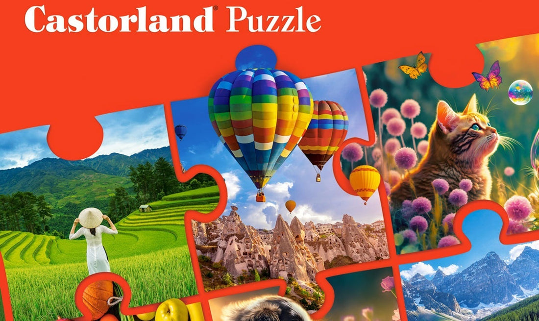 500 Piece Jigsaw Puzzle, Kitten's Floral Ride, Animal puzzle, Kitten, Adult Puzzle, Castorland B-54015 5