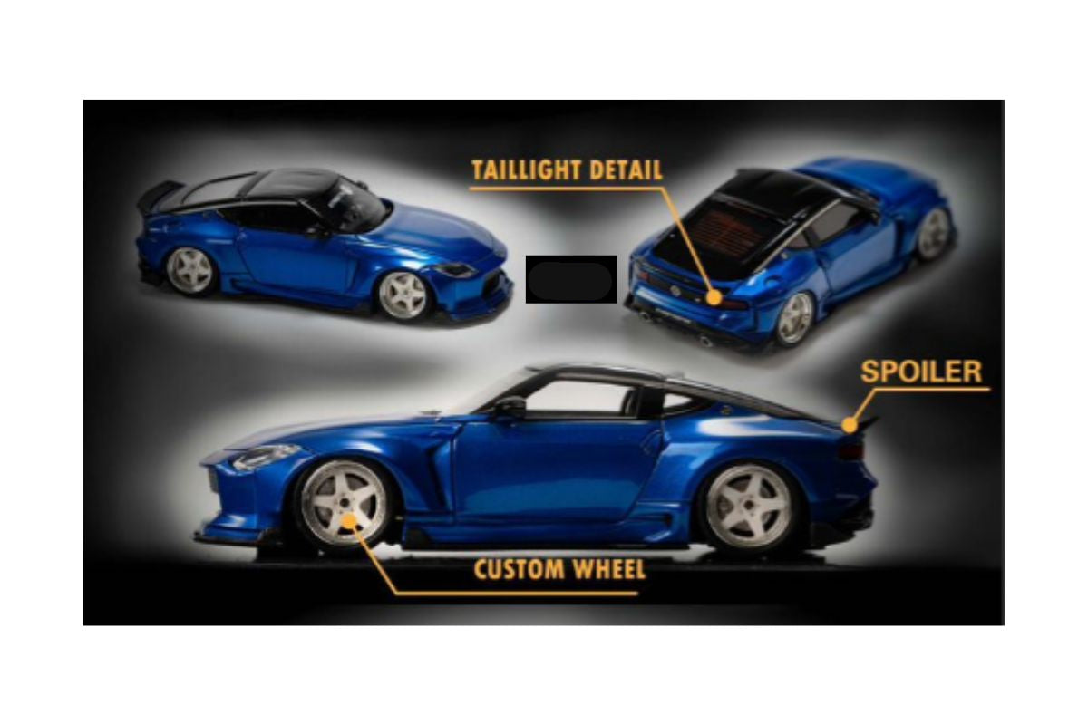 Nissan 400Z Candy blue Limited to 499 Units 1:64 Resin Model by Error404 6