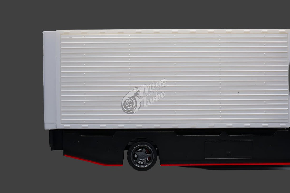 HINO 300 Custom Wing Truck Stickers Included 1:64 by MicroTurbo Trailer