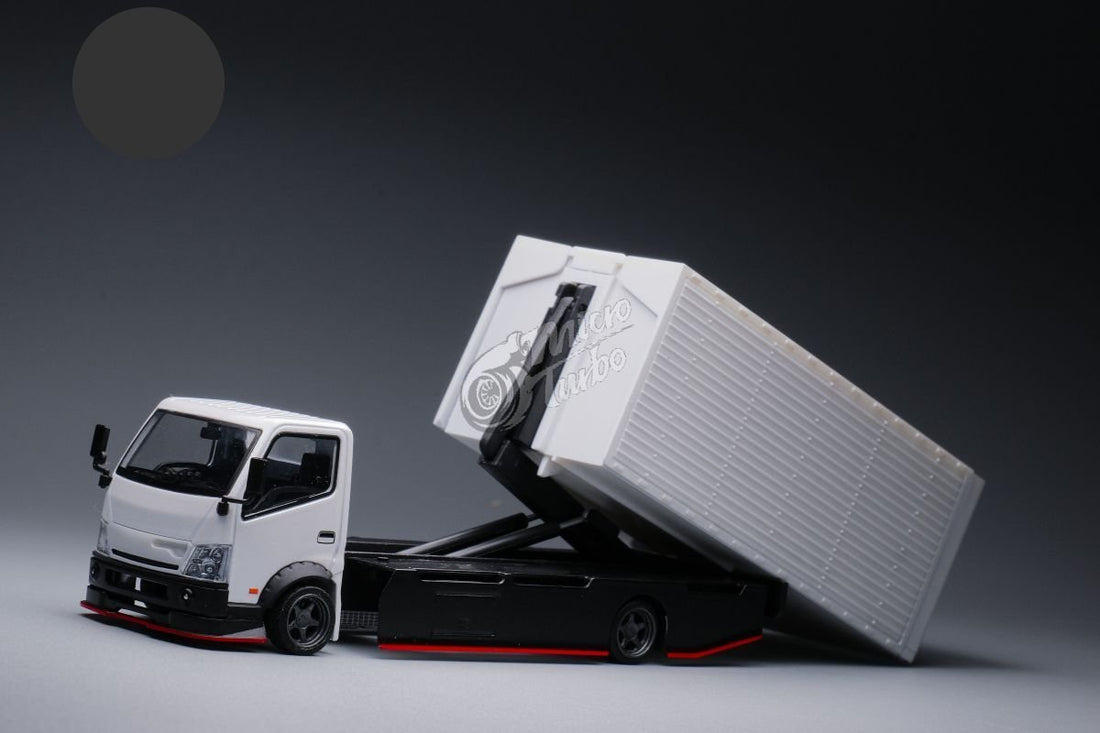 HINO 300 Custom Wing Truck Stickers Included 1:64 by MicroTurbo Detaching View