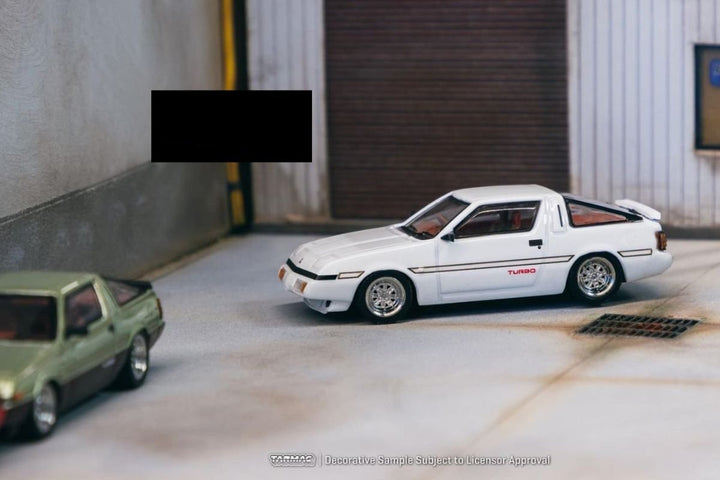 Mitsubishi Starion White T645-055-WHT 1:64 by Tarmac Works Road64 Garage View