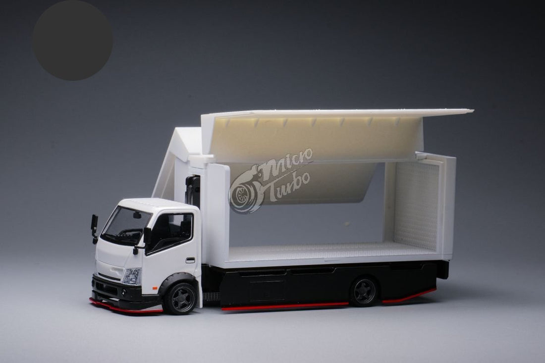 HINO 300 Custom Wing Truck Stickers Included 1:64 by MicroTurbo