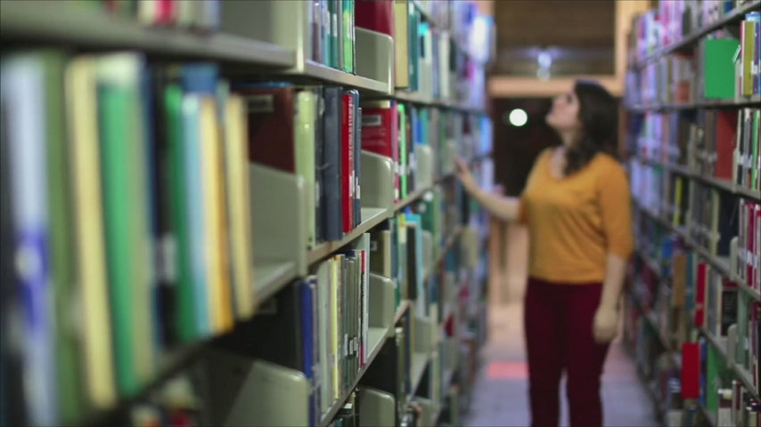 DIY Miniature Dollhouse Kit with Touch Light 3D Wooden Book World Bookshelf Bookcase - Magic Book Nook Video 9