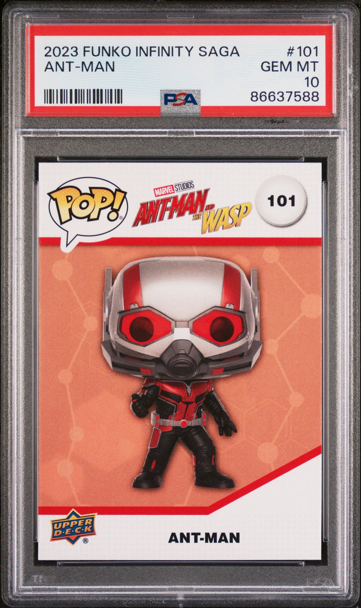2023 UPPER DECK FUNKO POP MARVEL  ANTMAN  #101  PSA 10