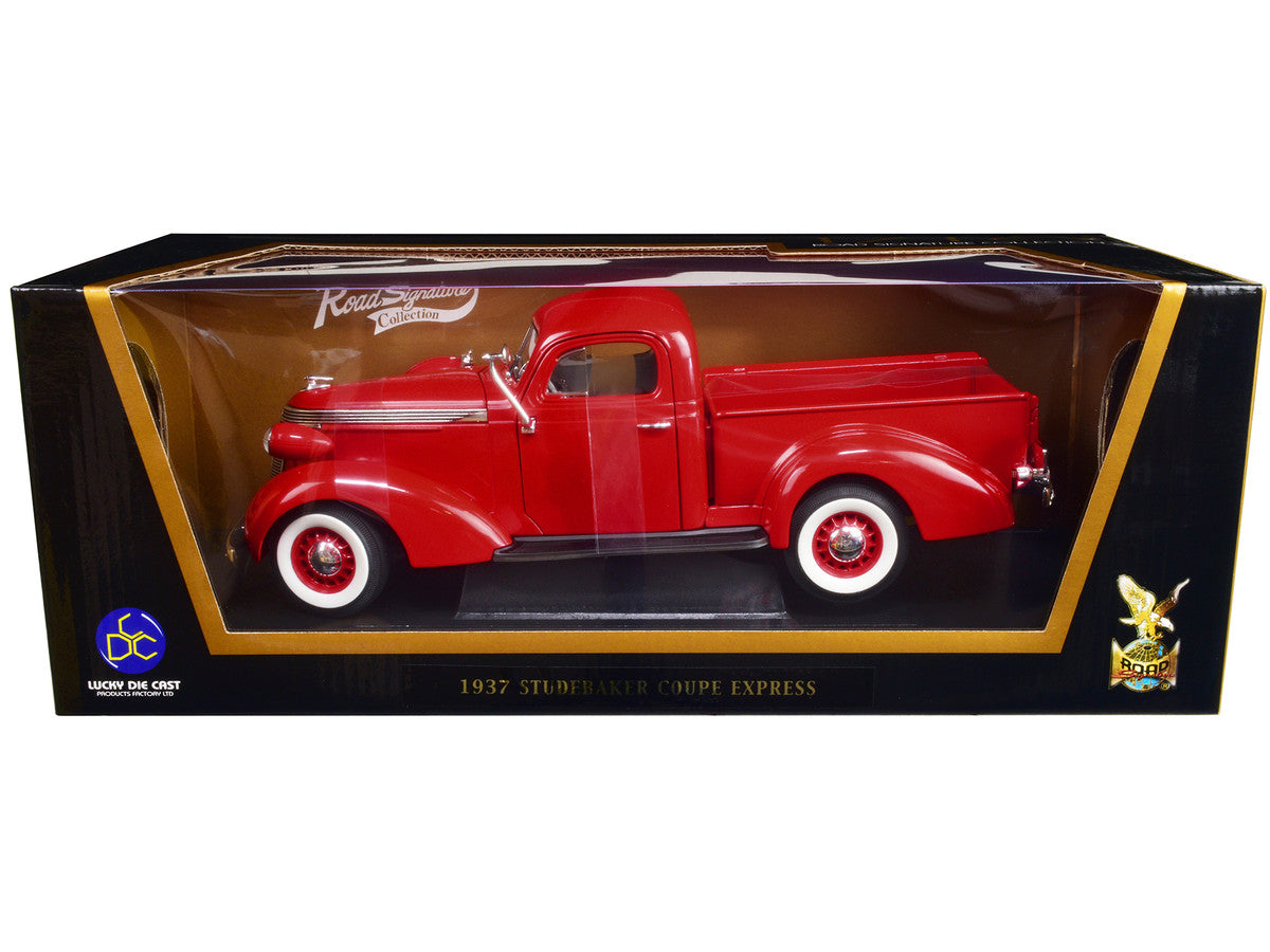 Studebaker Coupe Express 1937 Pickup Truck Red 1/18 Diecast Model Car by Road Signature