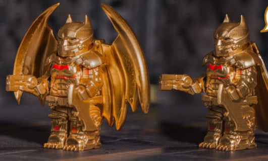 Gold Custom Dark Knight Armored Hero Minifig for Lego