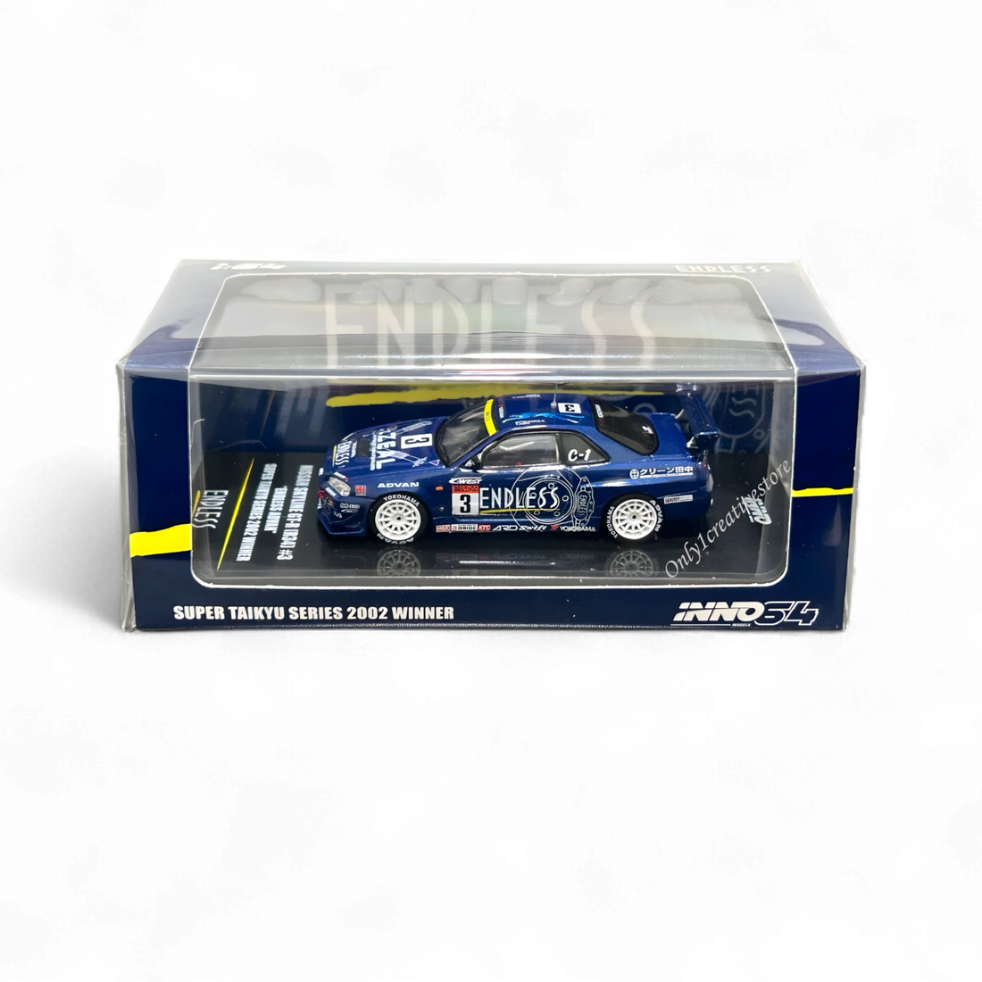 NISSAN SKYLINE GT-R (R34) #3 "ENDLESS ADVAN"  Super Taikyu Series 2002 Winner 1:64 by Inno64 2