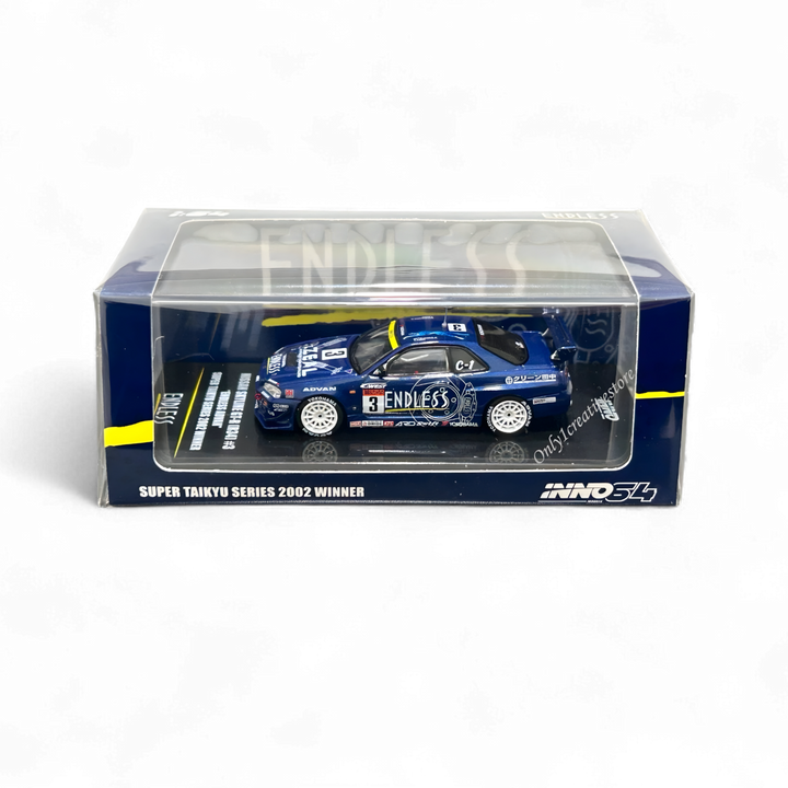 NISSAN SKYLINE GT-R (R34) #3 "ENDLESS ADVAN"  Super Taikyu Series 2002 Winner 1:64 by Inno64 2