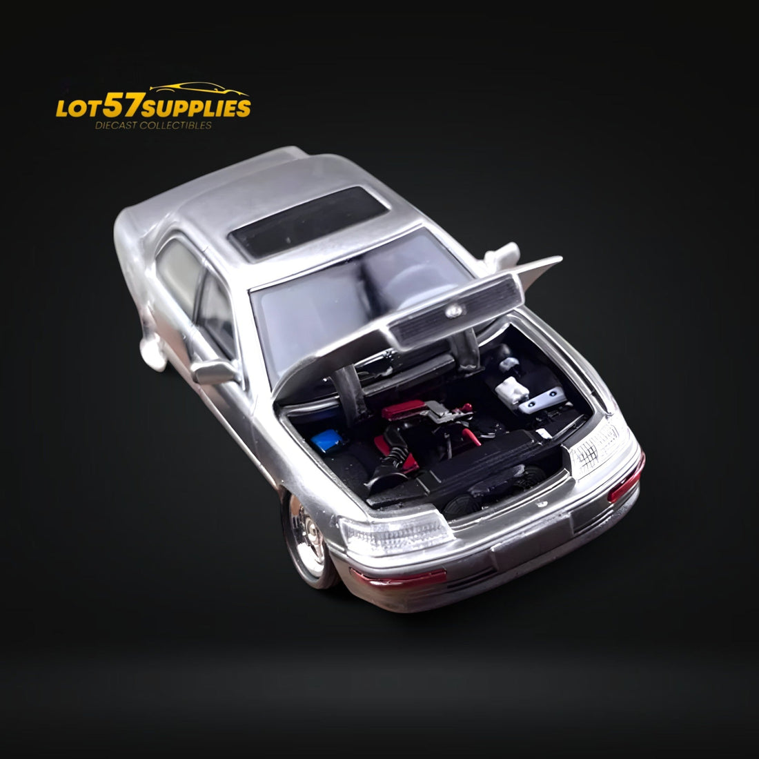 Lexus LS400 - Silver/Gray Double Stanced 1:64 by Fine Works64
