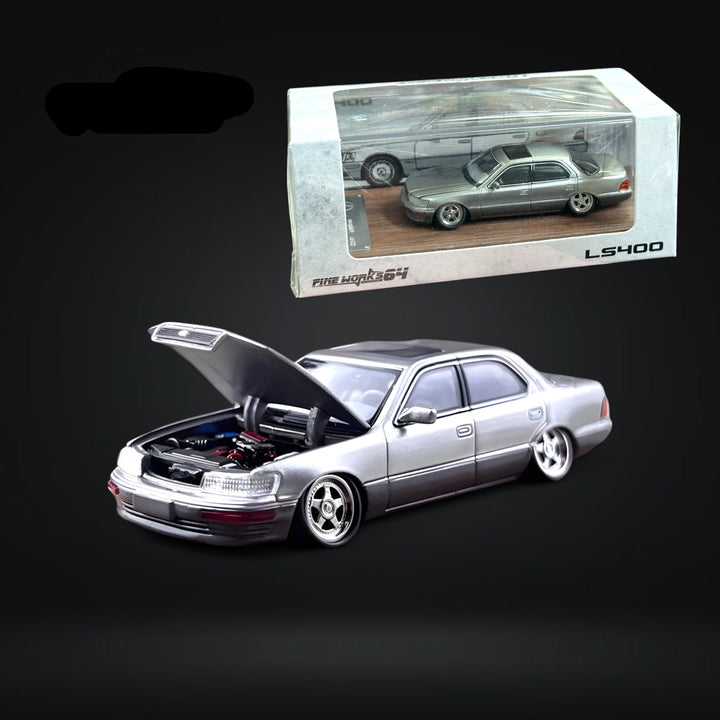 Lexus LS400 - Silver/Gray Double Stanced 1:64 by Fine Works64