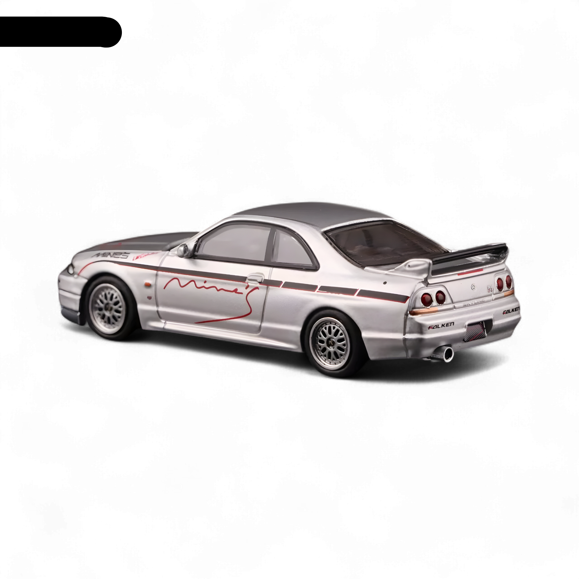 NISSAN SKYLINE GR-R (R33) "Tuned by Mine's" Silver 1:64 by Inno64 3