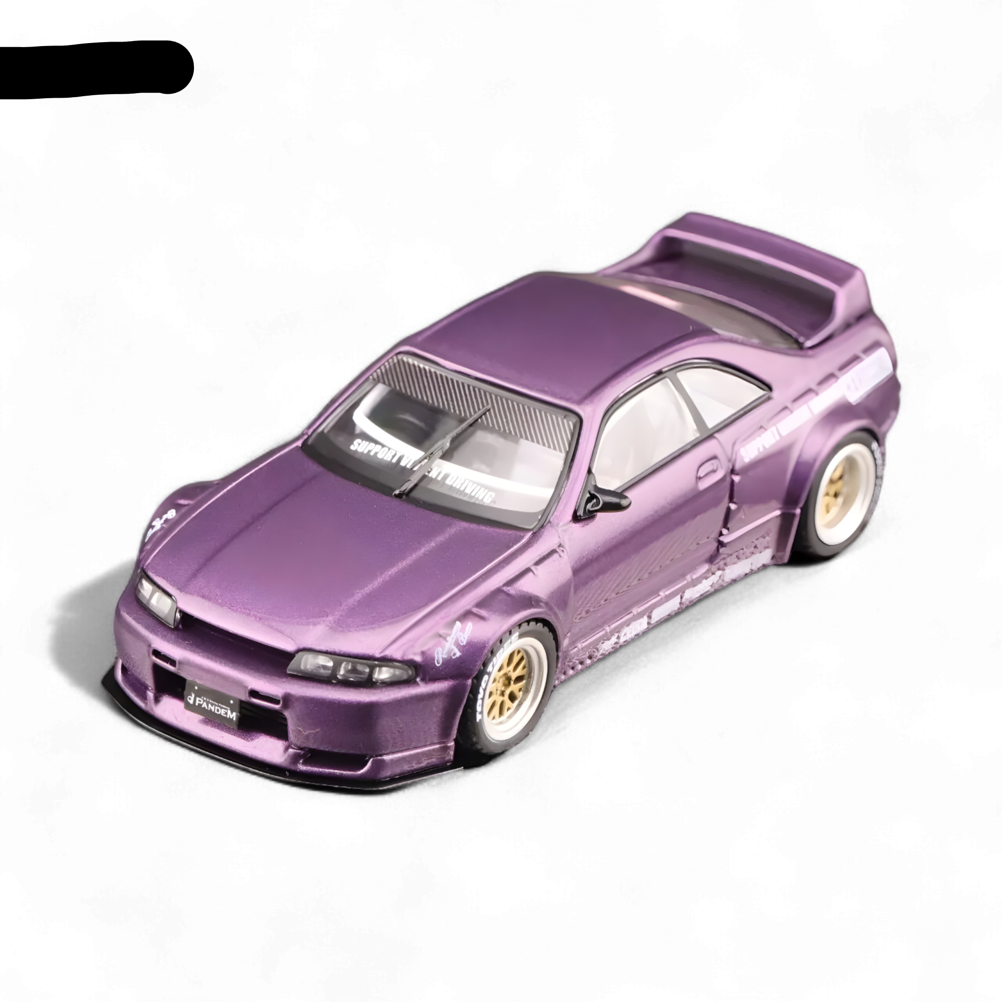 NISSAN SKYLINE GT-R (R33) "PANDEM ROCKET BUNNY" Purple 1:64 by Inno64 4