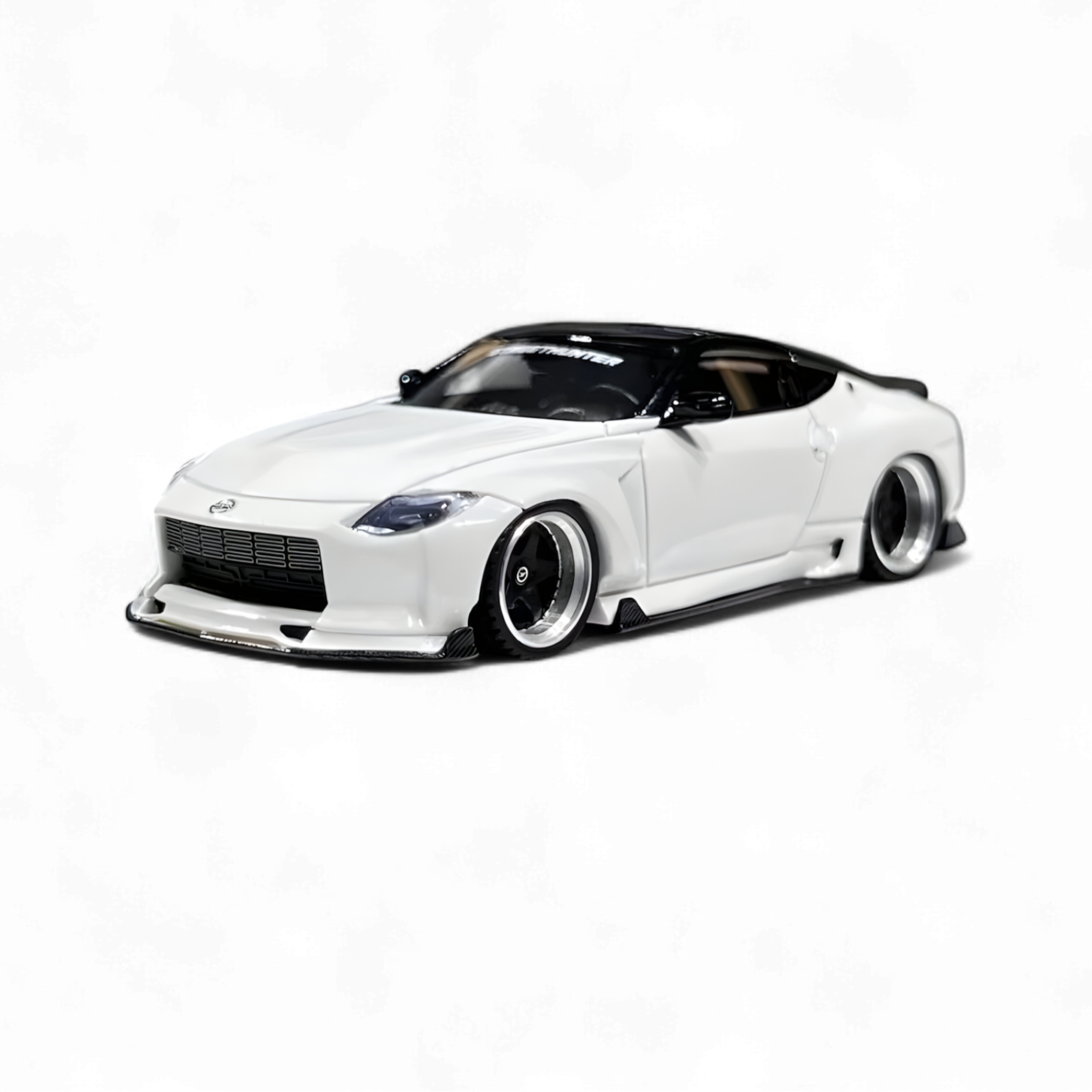 Nissan 400Z White Limited to 499 Units 1:64 Resin Model by Error404