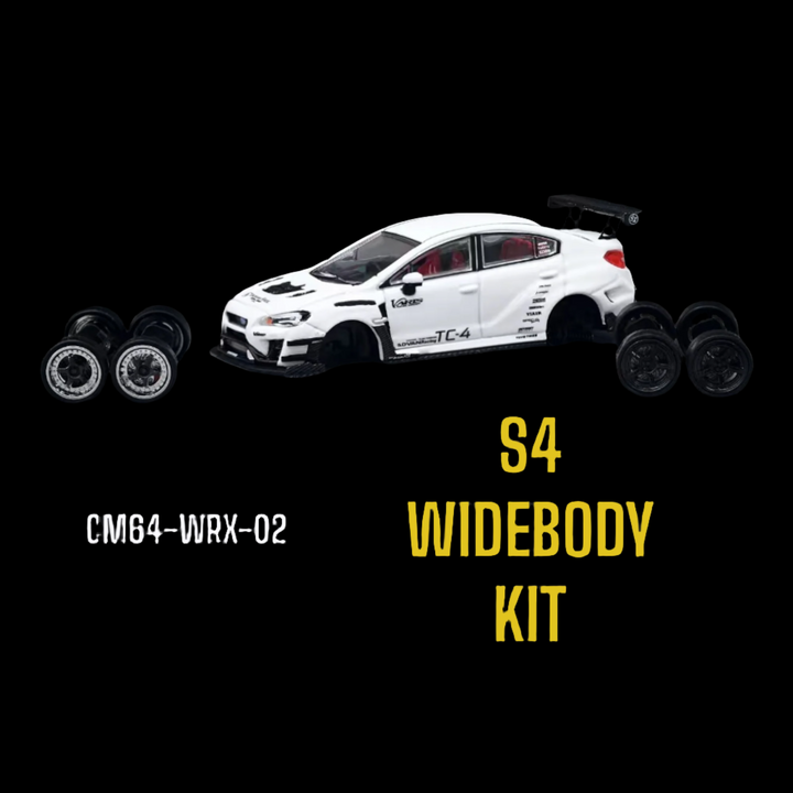 Subaru WRX S4 WideBody Kit White Varis 1:64 by CM Model CM64-WRX-02