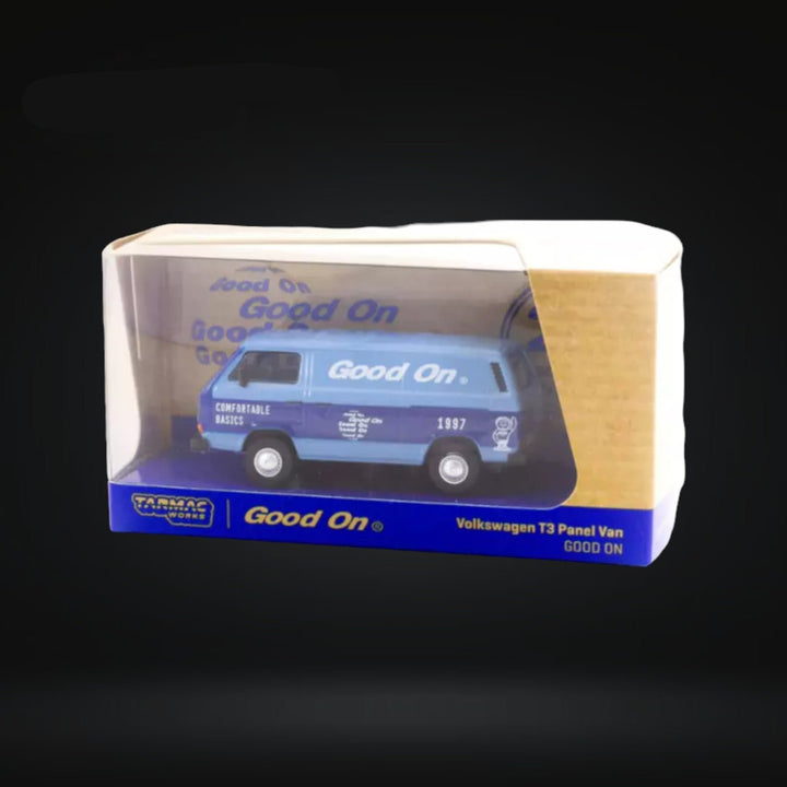 Volkswagen T3 Panel Van GOOD ON 1:64 by Tarmac Works X Schuco Collab64 T64S-001-GO Package View