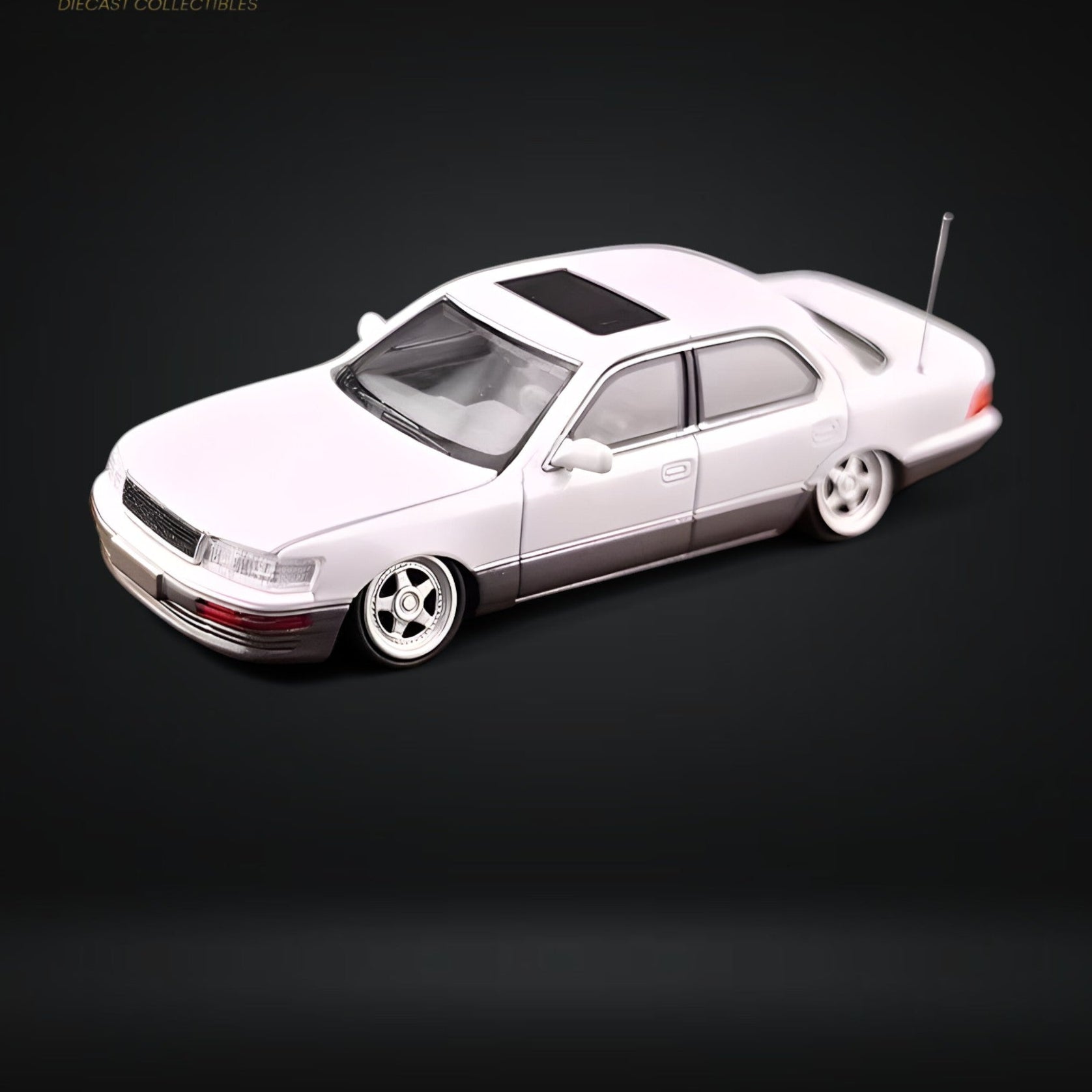 Lexus LS400 - White/Gray Double Stanced 1:64 by Fine works64  4
