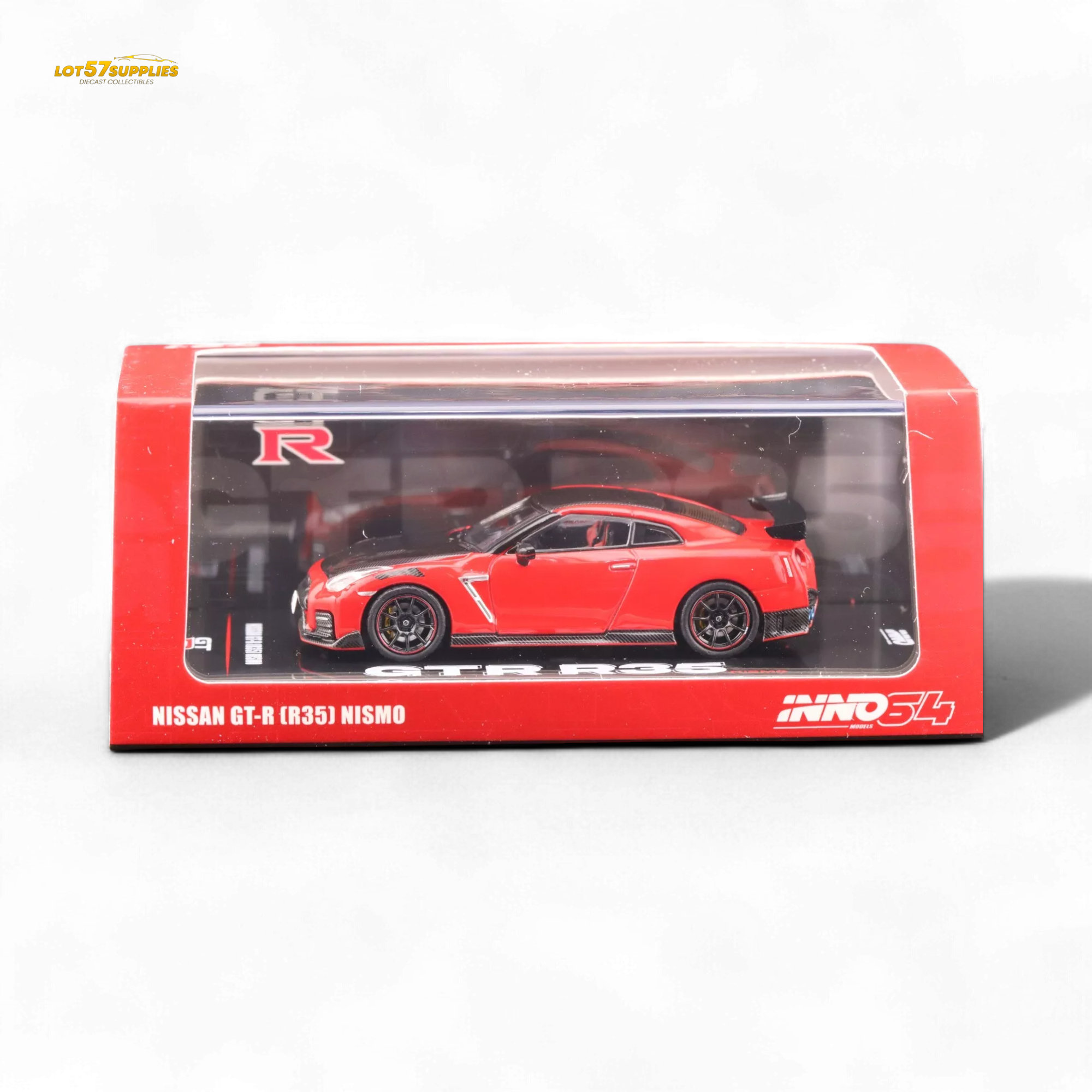 NISSAN GT-R (R35) NISMO Red 1:64 by Inno64