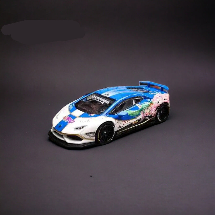 Lamborghini Huracan LP610 LB 1.0 Hatsune Blue 1:64 by King Model