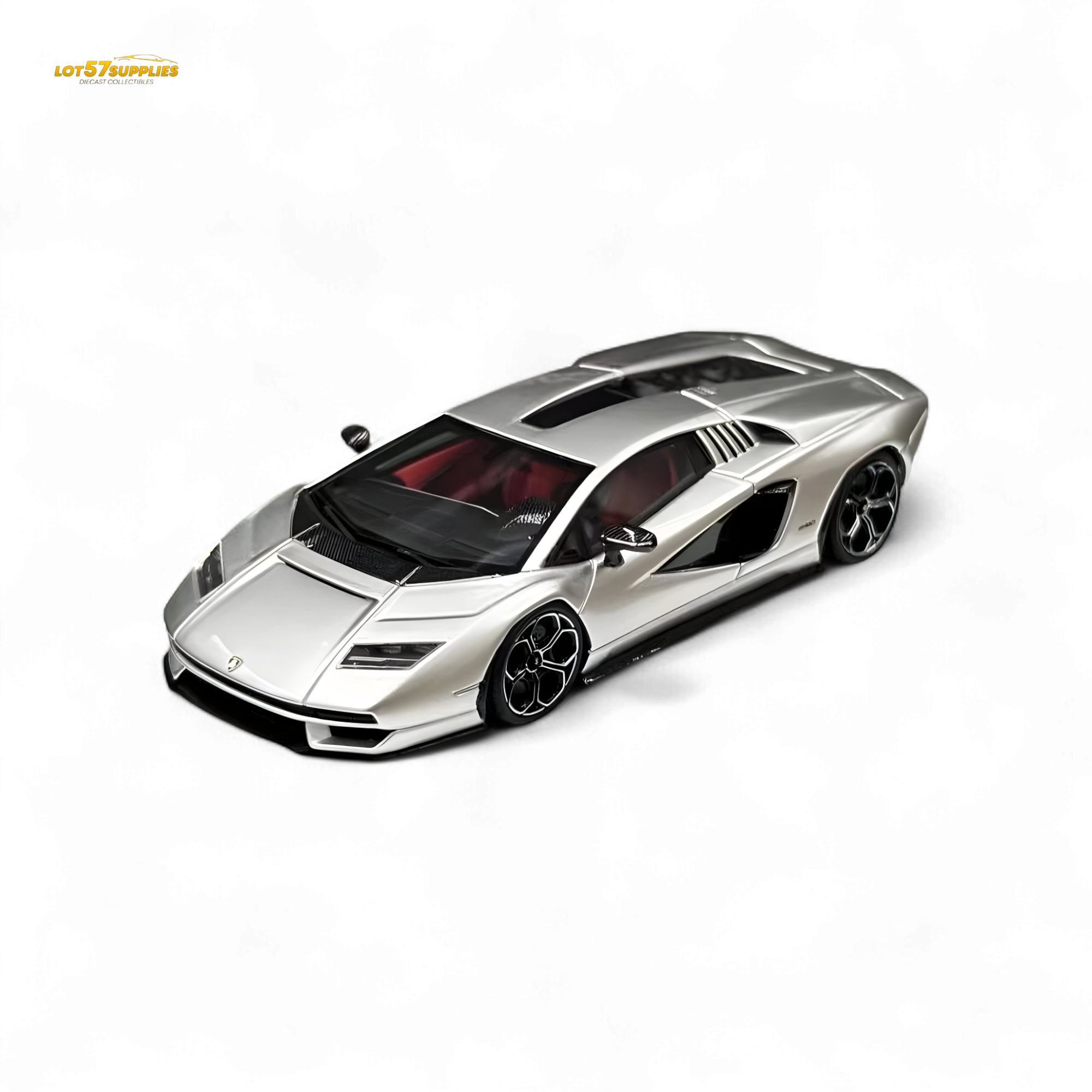 NEO COUNTACH LPI 800-4 ARGENTO LUNA 1:64 Resin by Fuelme Model