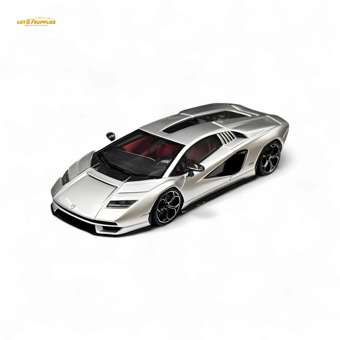NEO COUNTACH LPI 800-4 ARGENTO LUNA 1:64 Resin by Fuelme Model