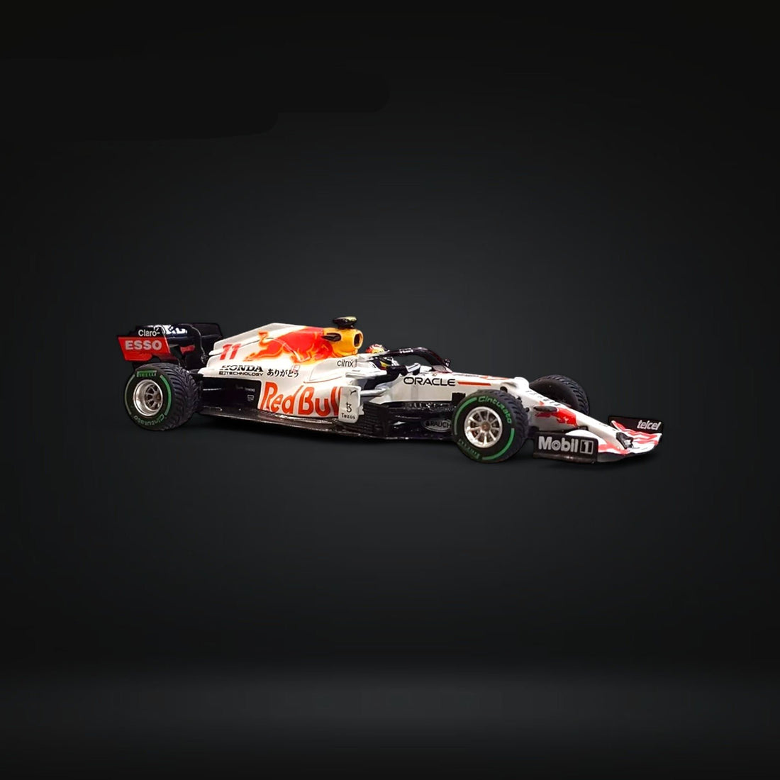 Red Bull RB16B #11 Sergio Pérez 2021 Turkish Grand Prix 3rd Place #679 1:64 MGT00679 by Mini-GT - 3