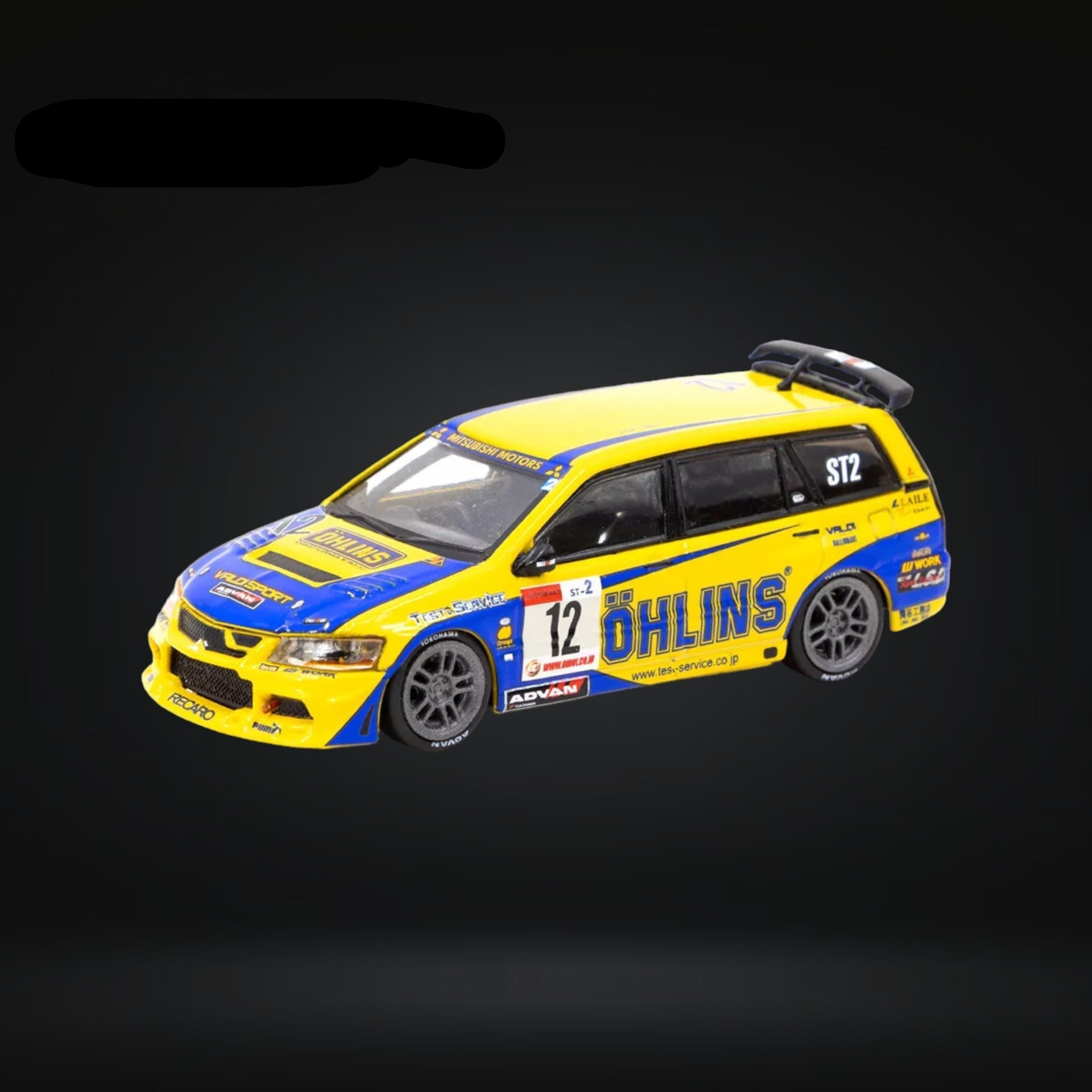 Mitsubishi Lancer Evolution Wagon Super Taikyu Series 2006 13th Tokachi 24hours OHLINS 1:64 by Tarmac Works 2