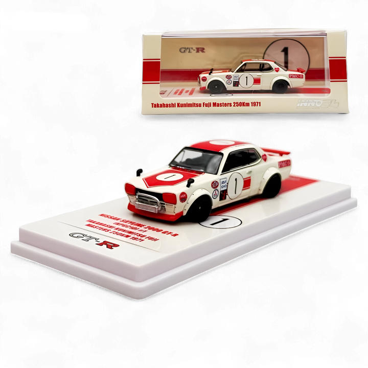 Nissan Skyline 2000 GT-R KPGC10 #1 Takahashi Kunimitsu Fuji Masters 1971 1:64 by Inno64 