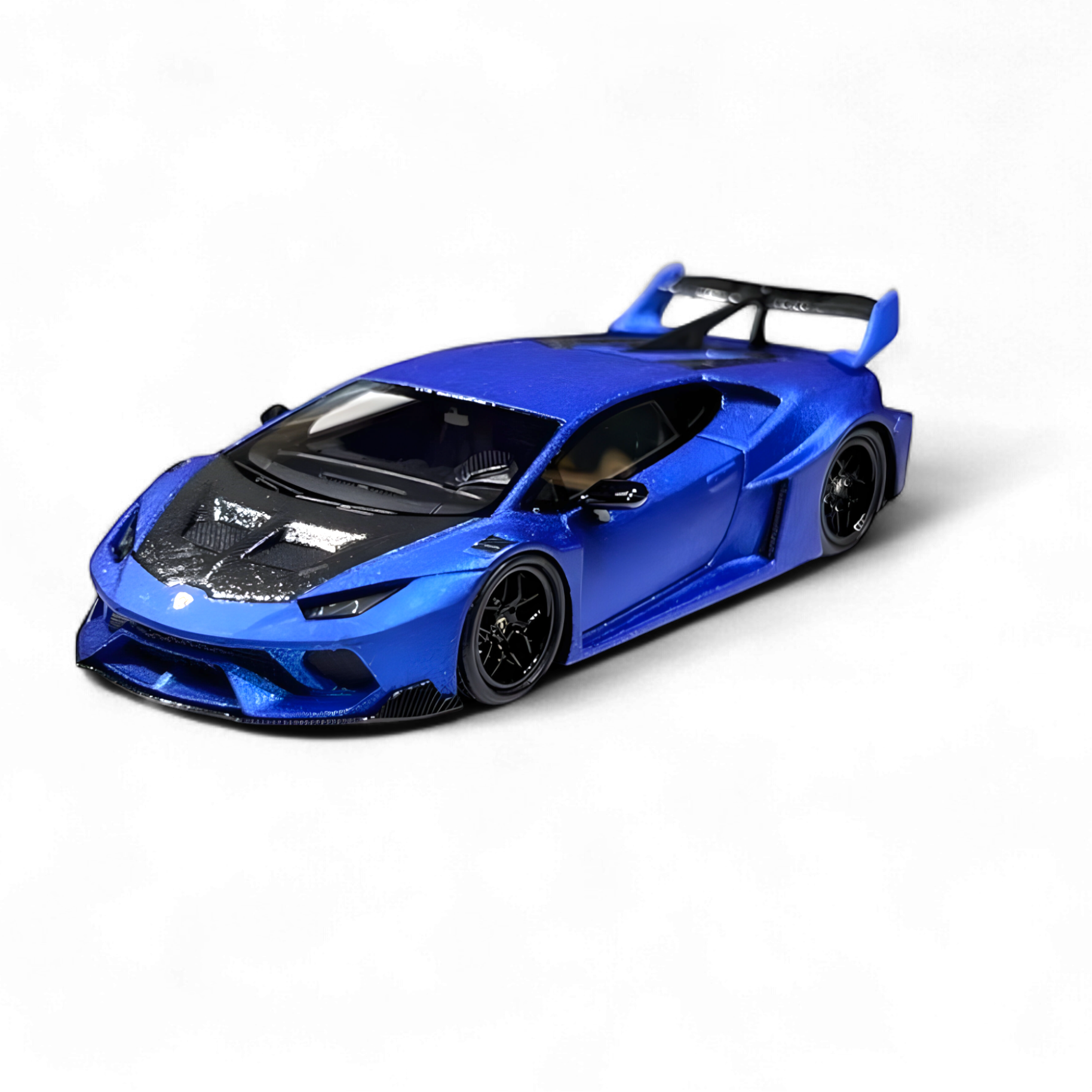 Lamborghini Huracan LP610-4 WideBody Resin - Matte Blue 1:64 by Flame 