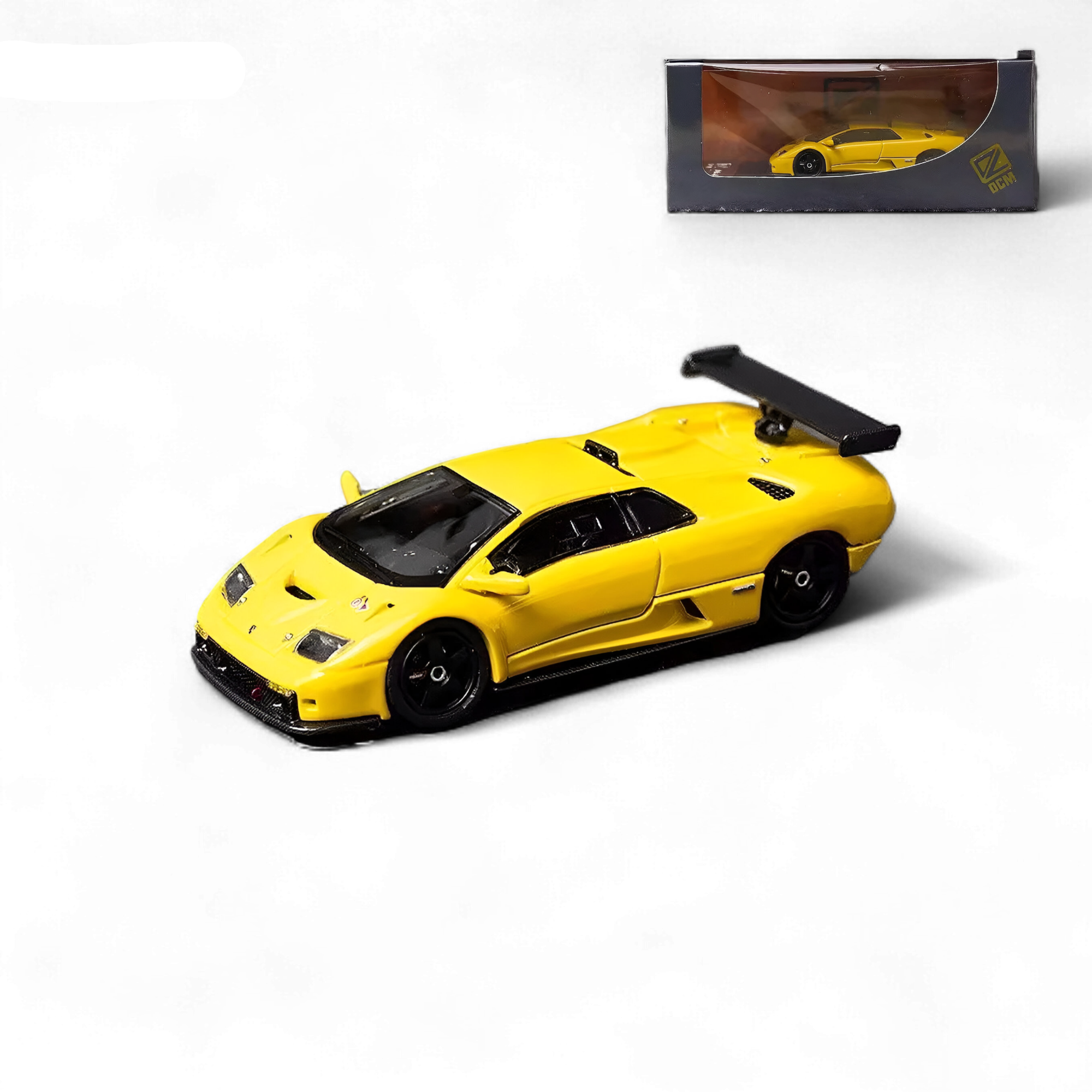 Lamborghini Diablo GT-R Yellow Diecast Model 1:64 Limited to 500 Pcs by DCM 