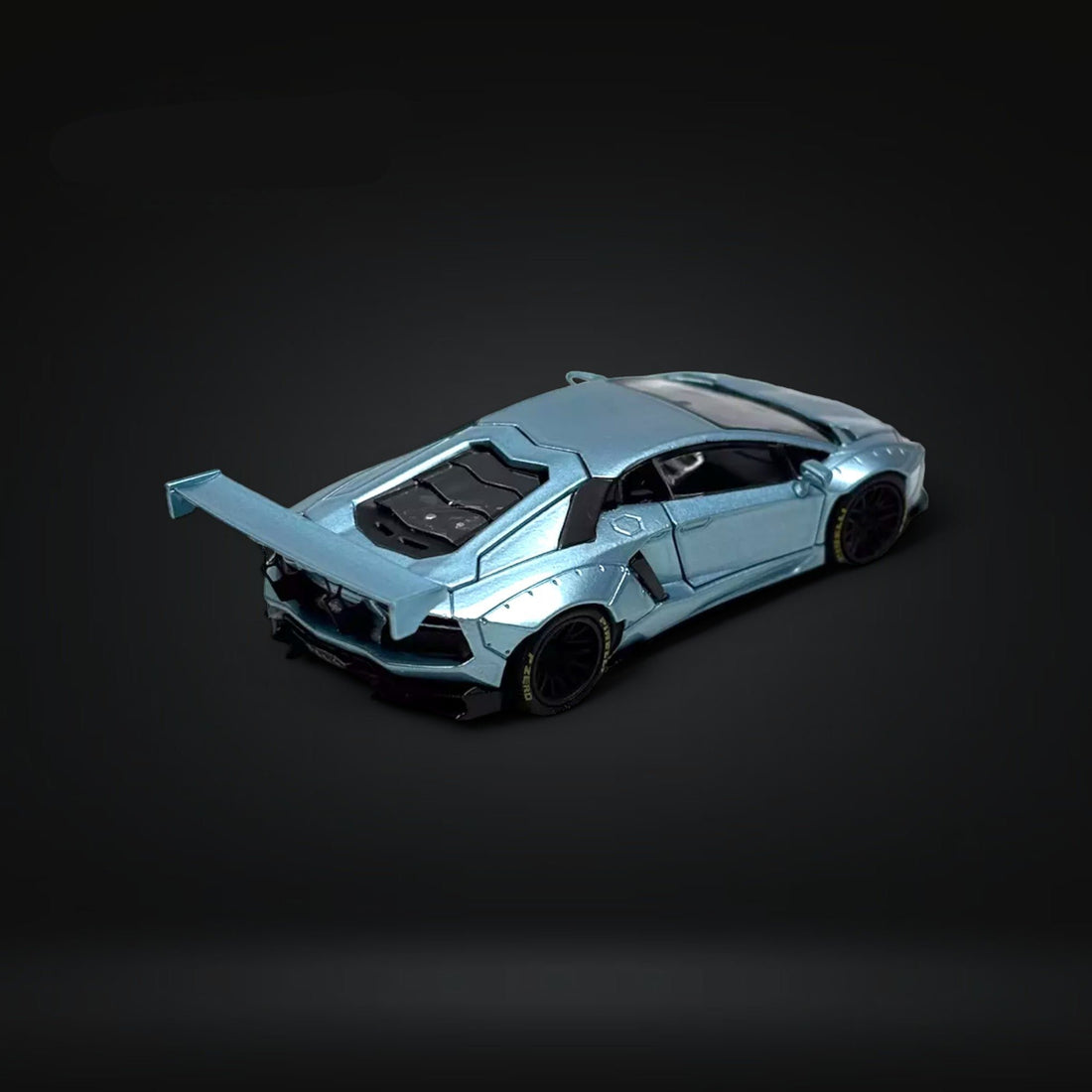 Lamborghini Aventador LP700-4 LBWK Ice Blue Fully Openable Ordinary 1:64 PGM-640411 by PGM - 4