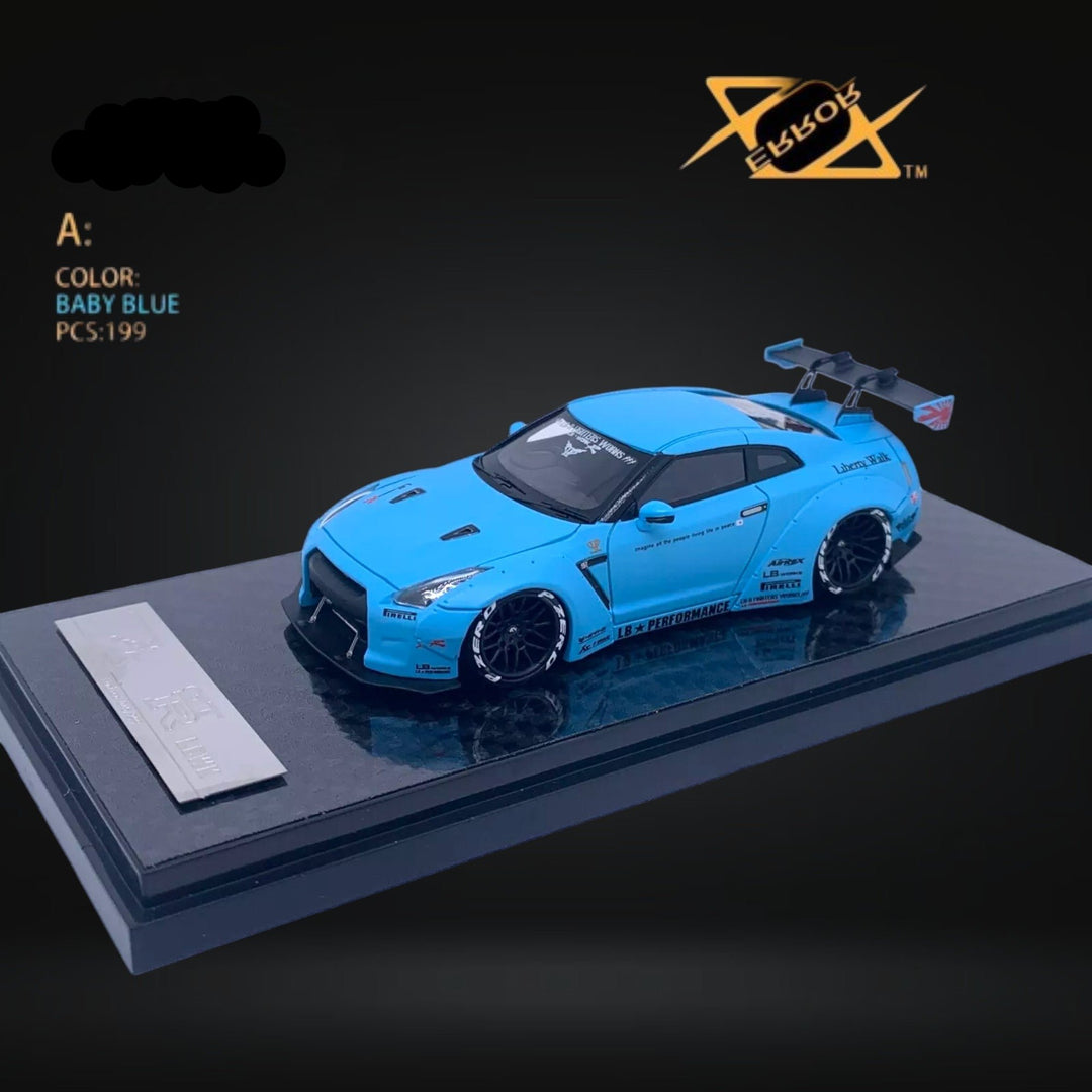 Nissan Skyline GT-R R35 Baby Blue 1:64 by Error404 LB-Works