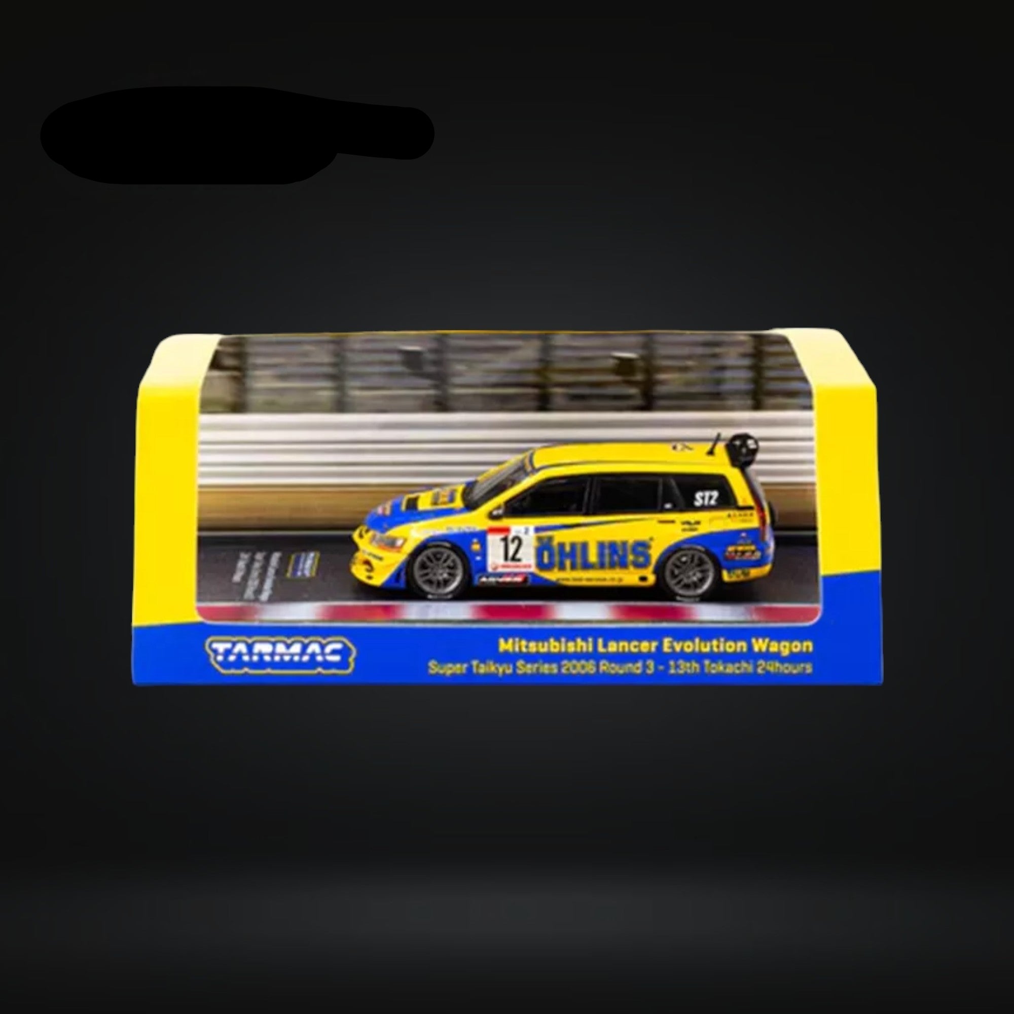 Mitsubishi Lancer Evolution Wagon Super Taikyu Series 2006 13th Tokachi 24hours OHLINS 1:64 by Tarmac Works 3
