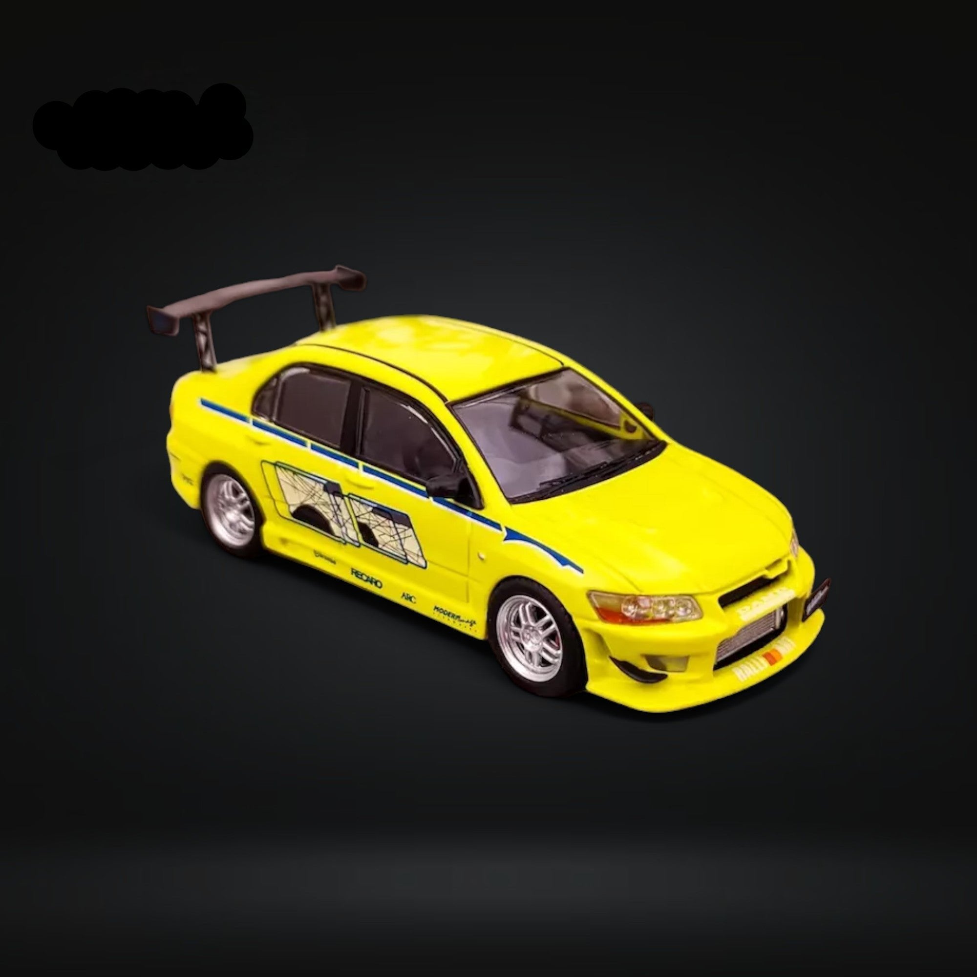 Mitsubishi Lancer Evolution EVO VII FNF Green Livery Figure