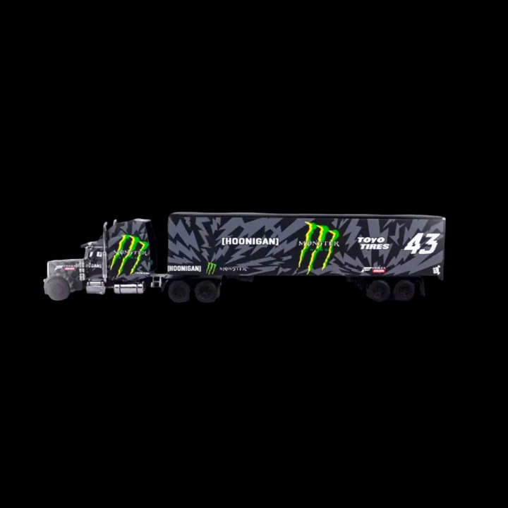 Peter Bildt V8 Semi-Trailer Green Grey Livery 1:64 by Fine Works64 Side View